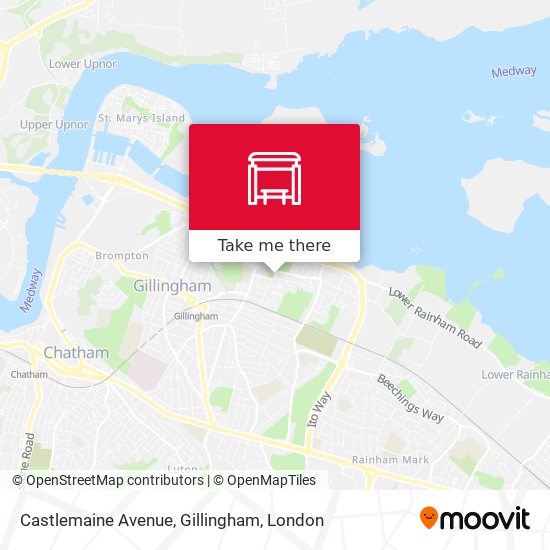 Castlemaine Avenue, Gillingham map