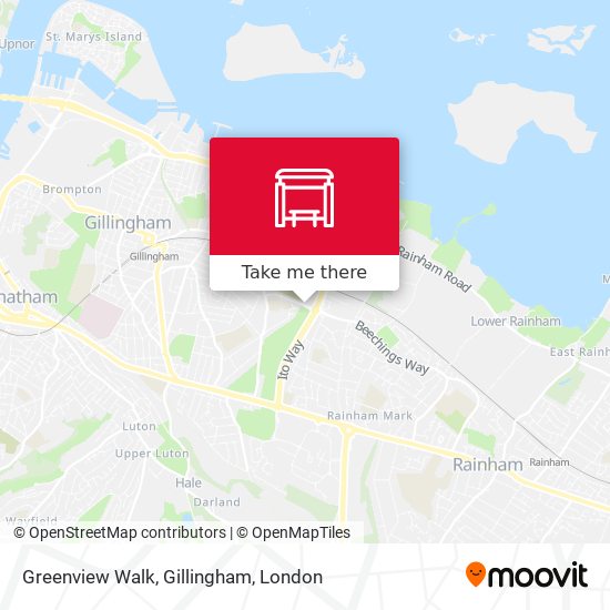 Greenview Walk, Gillingham map