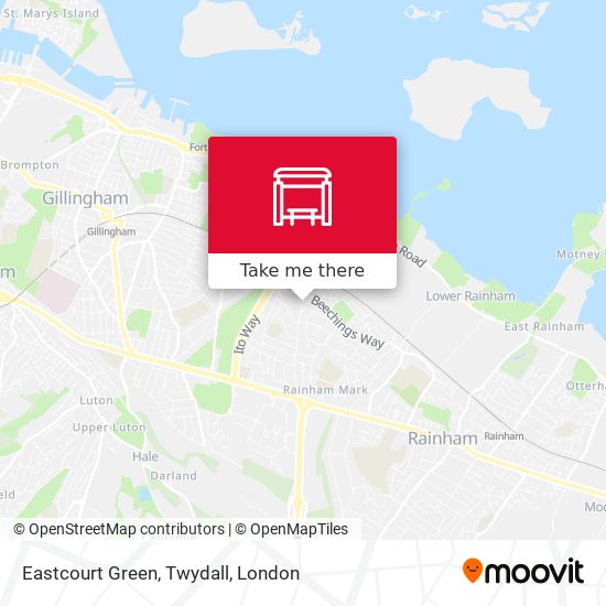 Eastcourt Green, Twydall map