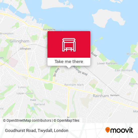 Goudhurst Road, Twydall map