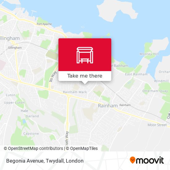 Begonia Avenue, Twydall map