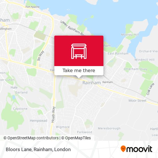 Bloors Lane, Rainham map