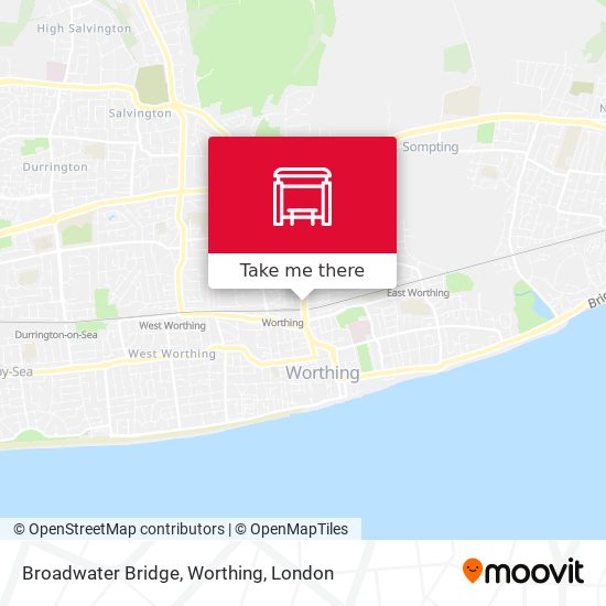 Broadwater Bridge, Worthing map