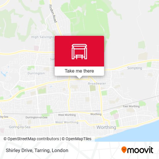Shirley Drive, Tarring map