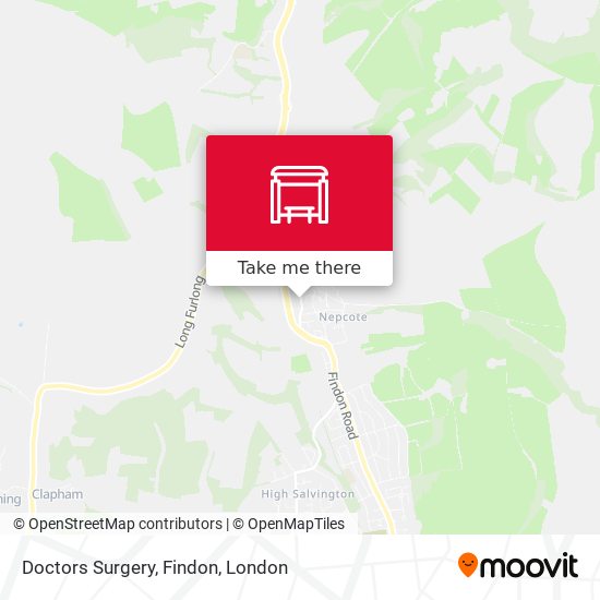 Doctors Surgery, Findon map