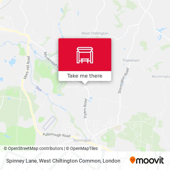 Spinney Lane, West Chiltington Common map