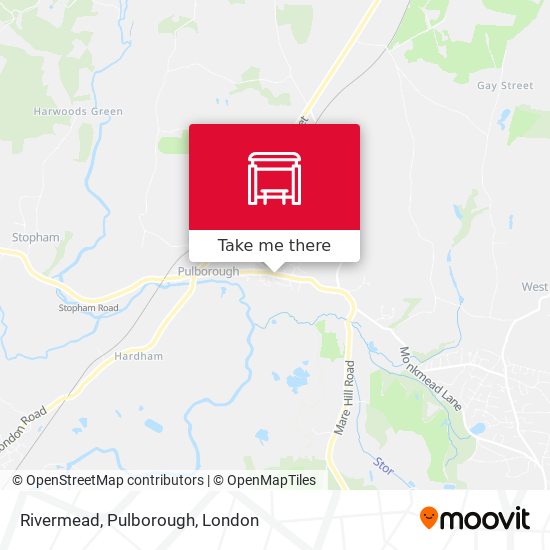 Rivermead, Pulborough map