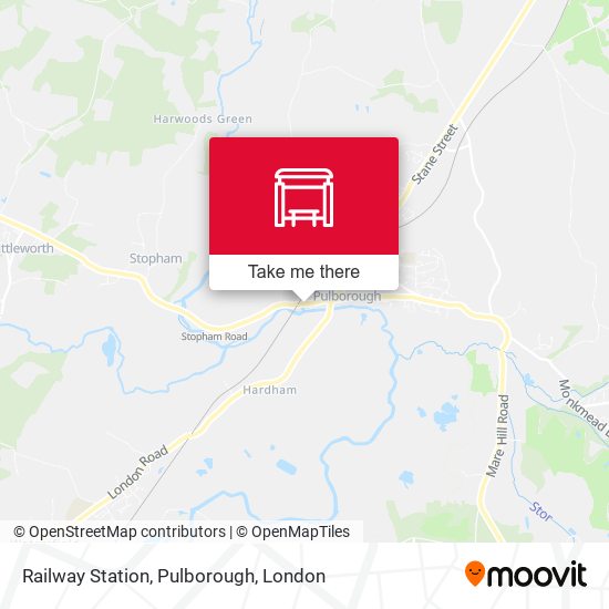 Railway Station, Pulborough map