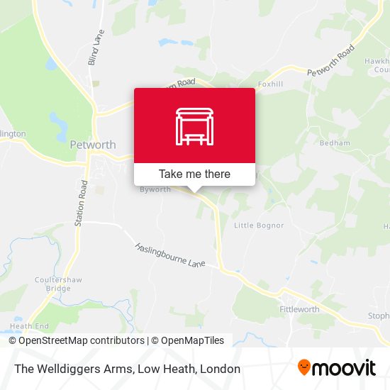 The Welldiggers Arms, Low Heath map