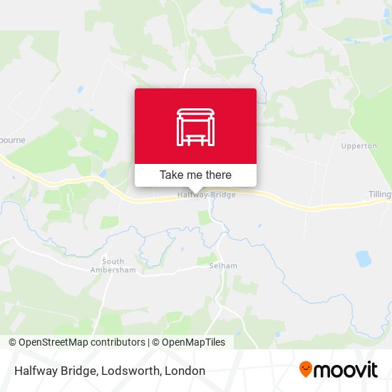 Halfway Bridge, Lodsworth map