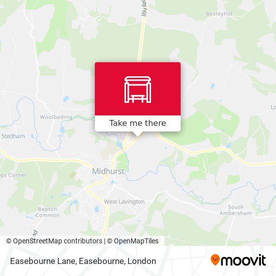 Easebourne Lane, Easebourne map