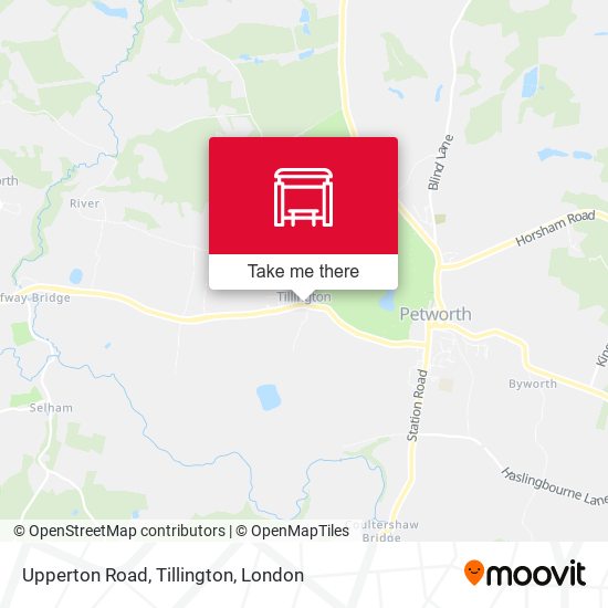 Upperton Road, Tillington map