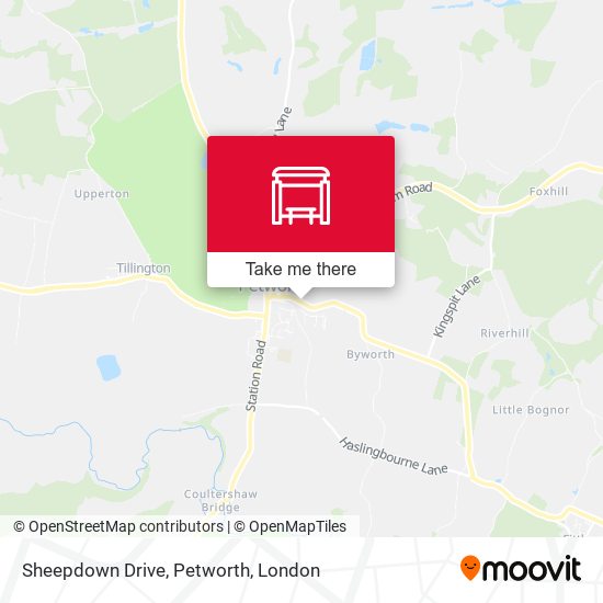 Sheepdown Drive, Petworth map