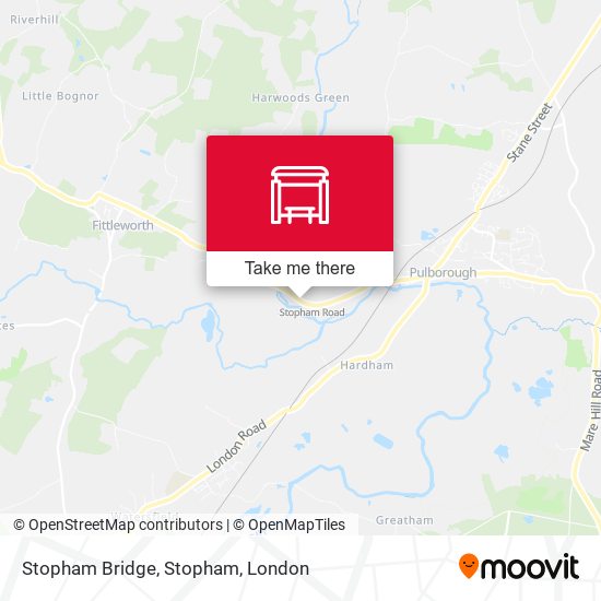 Stopham Bridge, Stopham map