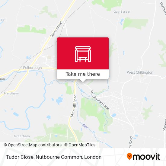 Tudor Close, Nutbourne Common map