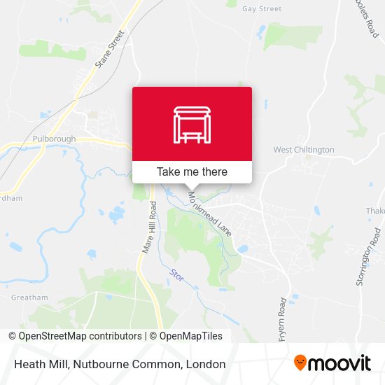 Heath Mill, Nutbourne Common map