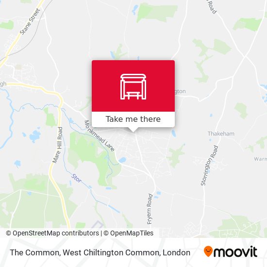 The Common, West Chiltington Common map