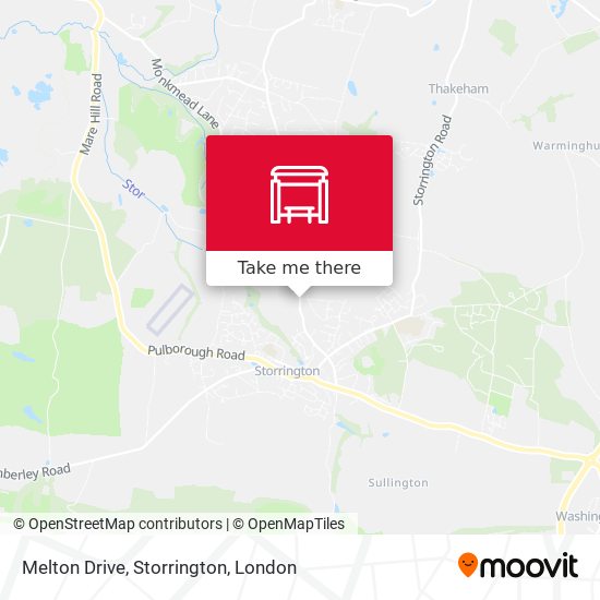 Melton Drive, Storrington map