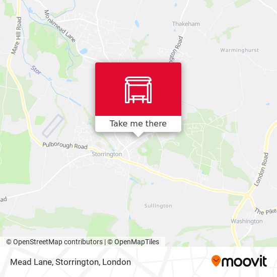 Mead Lane, Storrington map