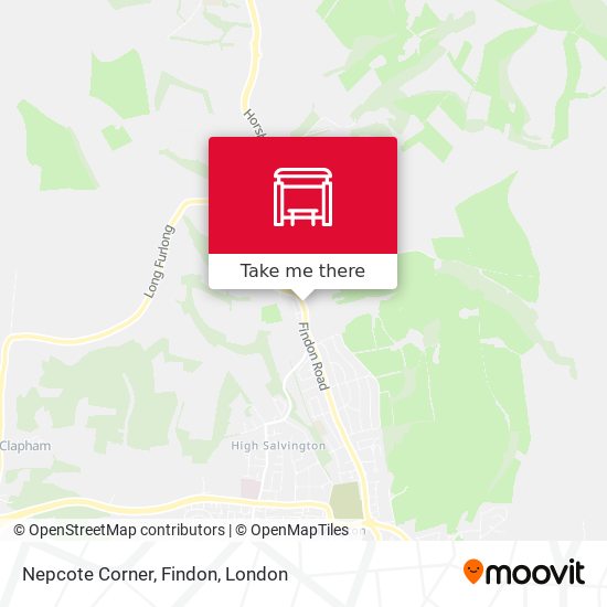 Nepcote Corner, Findon map