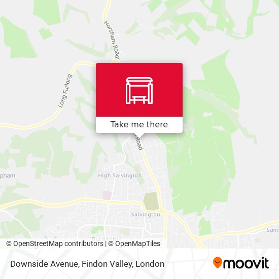Downside Avenue, Findon Valley map