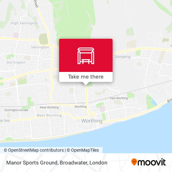 Manor Sports Ground, Broadwater map