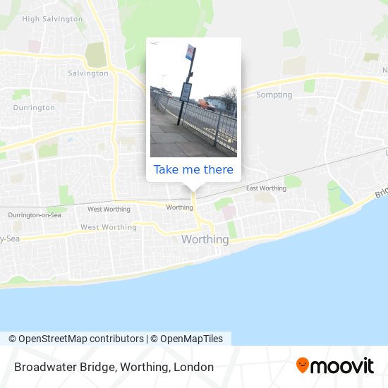 Broadwater Bridge, Worthing map