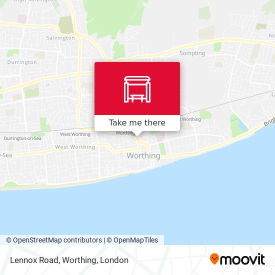 Lennox Road, Worthing map