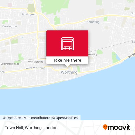 Town Hall, Worthing map