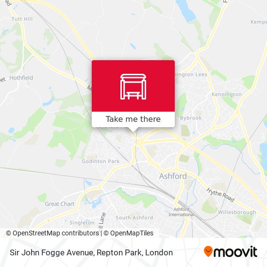 Sir John Fogge Avenue, Repton Park map