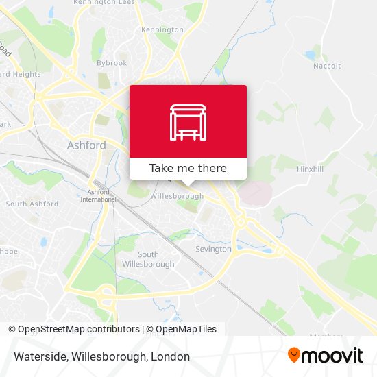 Waterside, Willesborough map