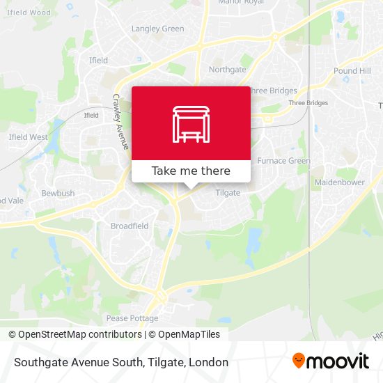 Southgate Avenue South, Tilgate map