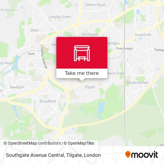Southgate Avenue Central, Tilgate map