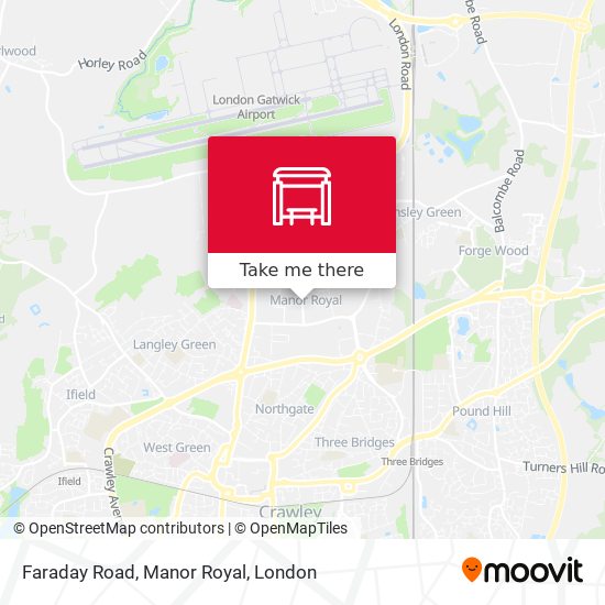Faraday Road, Manor Royal map