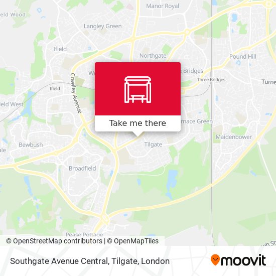 Southgate Avenue Central, Tilgate map