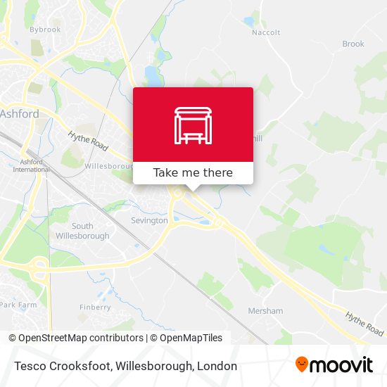 Tesco Crooksfoot, Willesborough map