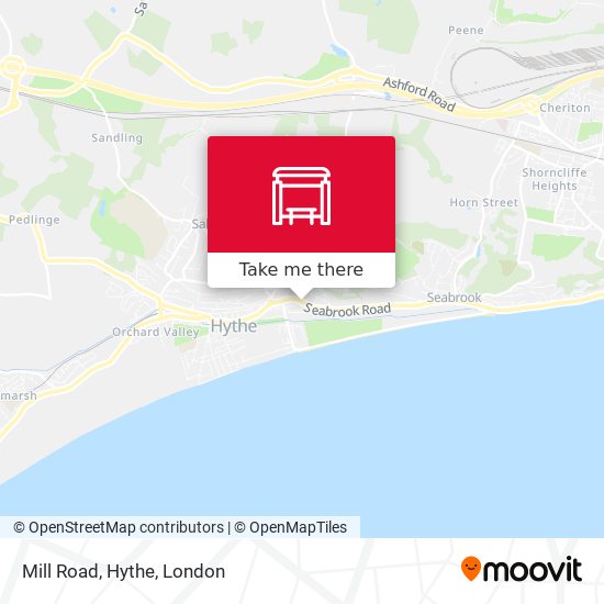 Mill Road, Hythe map