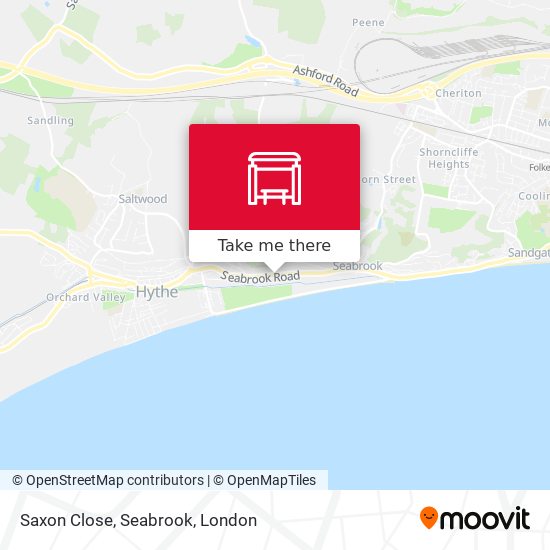 Saxon Close, Seabrook map