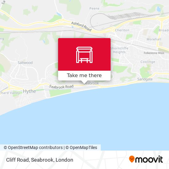 Cliff Road, Seabrook map