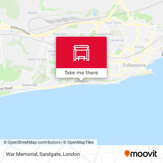 War Memorial, Sandgate map