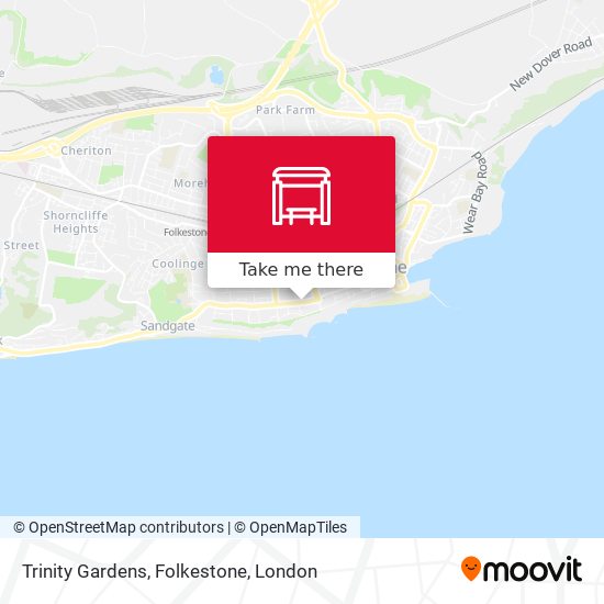 Trinity Gardens, Folkestone map