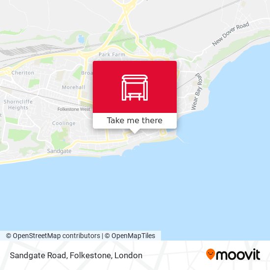 Sandgate Road, Folkestone map