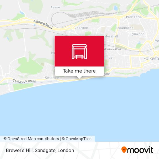 Brewer's Hill, Sandgate map