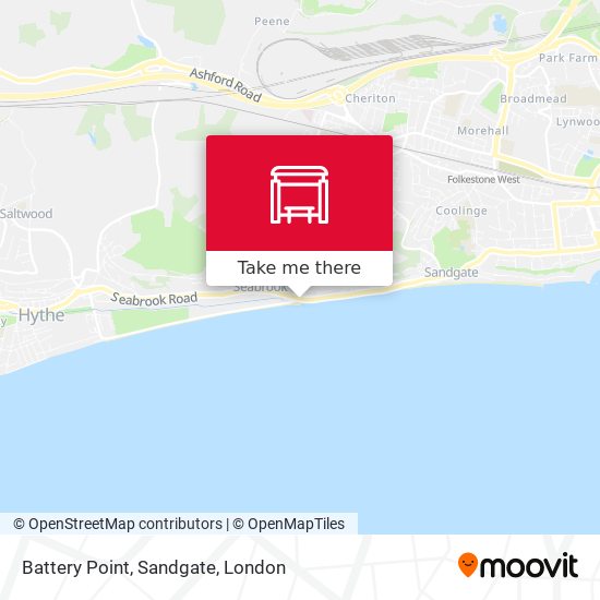 Battery Point, Sandgate map