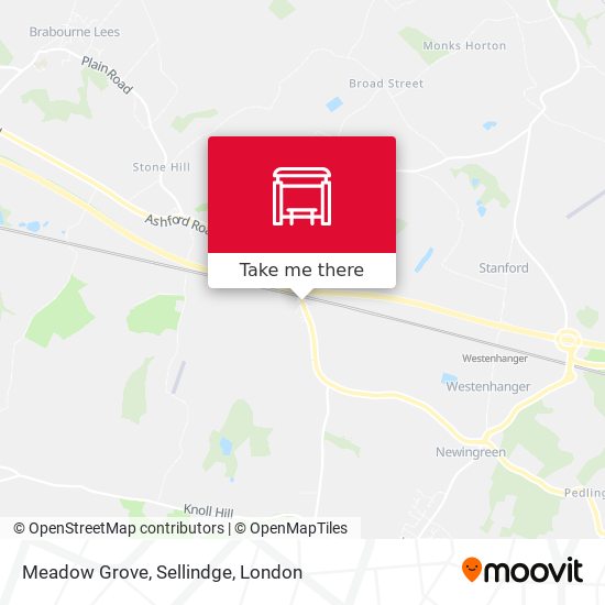 Meadow Grove, Sellindge map