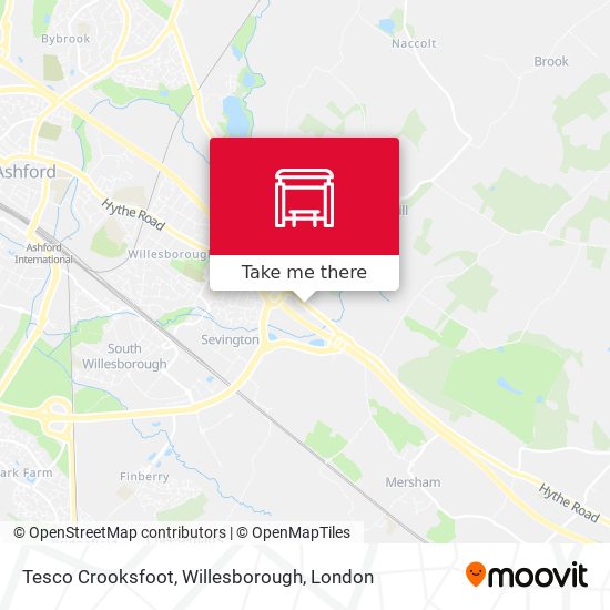 Tesco Crooksfoot, Willesborough map