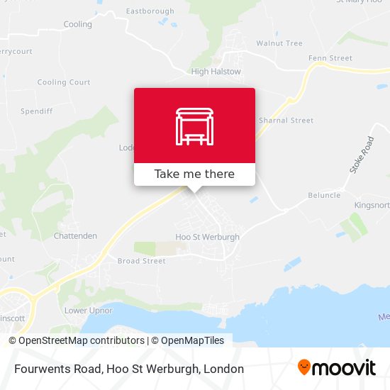 Fourwents Road, Hoo St Werburgh map