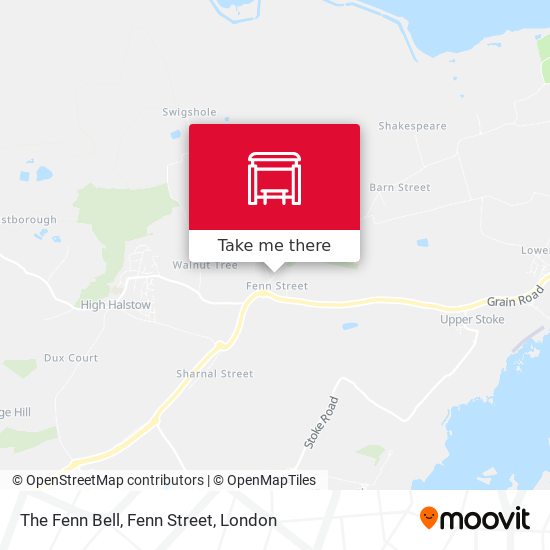 The Fenn Bell, Fenn Street map
