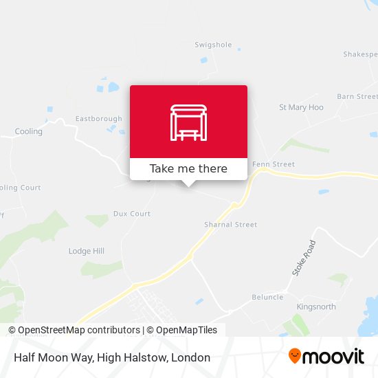 Half Moon Way, High Halstow map