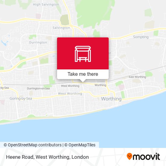 Heene Road, West Worthing map